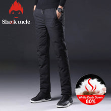 Load image into Gallery viewer, Winter Warm Men Down Pants 90 White Duck Down Outdoor Sports Camping Pants Hiking Pants Ultralight Thicken Thermal Down Trousers
