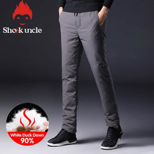Load image into Gallery viewer, Winter Warm Men Down Pants 90 White Duck Down Outdoor Sports Camping Pants Hiking Pants Ultralight Thicken Thermal Down Trousers