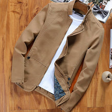 Load image into Gallery viewer, 1 Pcs New Men Fashion Casual Loose cotton Jacket Sportswear Bomber Jacket and Coats Plus Size L- 5XL Slim Youth Coat Casual