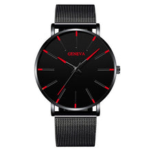 Load image into Gallery viewer, 2020 Minimalist Men&#39;s Fashion Ultra Thin Watches Simple Men Business Stainless Steel Mesh Belt Quartz Watch Relogio Masculino
