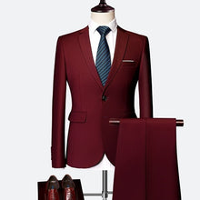 Load image into Gallery viewer, Suit Male 3 Piece Set Men&#39;s Suits Blazers
