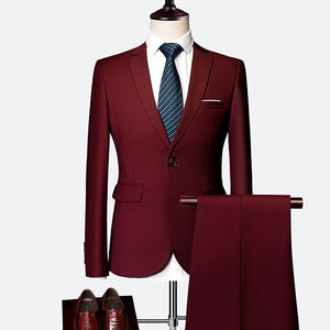 Suit Male 3 Piece Set Men's Suits Blazers