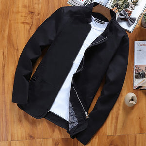 1 Pcs New Men Fashion Casual Loose cotton Jacket Sportswear Bomber Jacket and Coats Plus Size L- 5XL Slim Youth Coat Casual